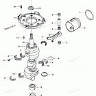 H0858B84A Коленвал и поршни