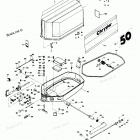 H0507H83D Engine Cover And Support Plate 503h3a, 503b3a