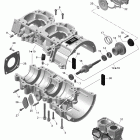 GSX LE 600HOETEC XP Картер и водяной насос