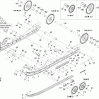MX Z X 600RS 08- rear suspension runner