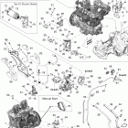 Skandic SWT 600 H.O. E-TEC Двигатель и крепление