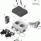Skandic WT 550F XU Блок цилиндров и мощностные клапана
