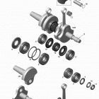 Summit SPORT 600 Коленвал и поршни