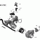 Skandic SWT V800 YetiII Коллектор воздухозаборника и корпус дросселя