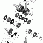 MX Z X 600RS Коленвал и поршни