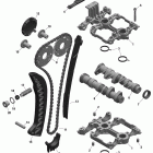 Skandic WT 600 ACE (4-strokes) Распредвал и цепь