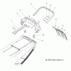 TURBO IQ - S12PP7FSL Body, rear bumper, snowflap, and taillight housing