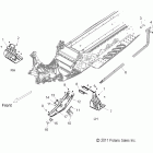 600 RMK 144/ES/INTL/155/ES ALL OPTIONS - S12CK6/CM6 Chassis, clutch guard and footrests (600 / 144 inch)