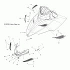 600 WIDETRAK IQ/INTL - S12PU6NSL/NEL Body, hood, front hinge asm.