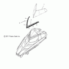 800 SWITCHBACK ASSAULT ALL OPTIONS -S12CL8/CW8 Стекло ветровое