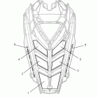 800 RMK 155/ES/INTL - S12CM8GSA/GSL/GEA Body, hood foam / fiber