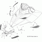 600 IQ LXT - S12PT6HSL/HEL Body, hood screens and hinge asm.