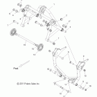 800 SWITCHBACK PRO-R/ES/SC/SP/INTL ALL OPTIONS- S12BS8/BC8 Suspension, crank asm., rear