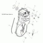 TURBO IQ LXT - S12PT7FSL Drive train, gearcase cover asm. and dipstick