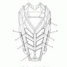 600 SWITCHBACK ES - S12BR6NSL Body, hood foam / fiber