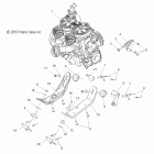 600 RMK/144/155/ES/INTL - S11PK6HSA/HSL/HEA/PM6HSA/HSL Крепление двигателя