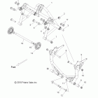 600 RUSH PRO-R/ES/RETRO ALL OPTIONS - S11BP6/BE6 Suspension, crank asm., rear