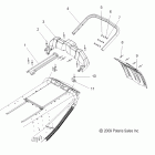 TURBO IQ - S11PP7FSL Body, rear bumper, snowflap, and taillight housing