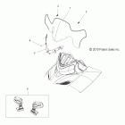 600 IQ LXT/INTL - S11PT6HSL/HEL Ветровое стекло и зеркала