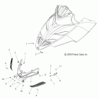 FS WIDETRAK IQ/INTL - S11PU7ESL/EEL Body, hood, front hinge asm.