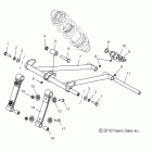 800 RMK ASSAULT 155/ INTL - S11CN8GSA/GSB/GEA Реактивная штанга передняя
