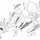 Bearcat Z1 XT GS (S2012BCNWGUSO) Orange Капот,ветровое стекло и бампер