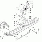 F570 Лыжа и кулак поворотный (fcusg / fcuso)