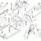 TZ1 LXR Задний бампер, багажник, брызговик и задний фонарь