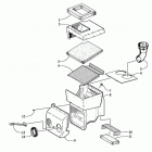 ZR 440 SNO-PRO Air silencer asmbly
