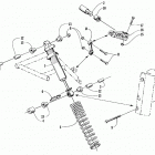 ZR 600 EFI Shock absorber and sway bar assemblies