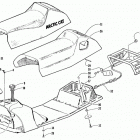 POWDER SPECIAL 600 Топливный бак ,сиденье и задний фонарь