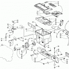 JAG 440 DLX Carburetor, fuel pump, and air silencer assembly