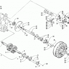 JAG 440 DLX Вал приводной трака и тормоза