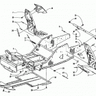 ZR 600 EFI Передняя рама и подножки