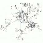 EXT EFI DLX Опора двигателя и вариатор