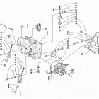 JAG 340 Опора двигателя и вариатор