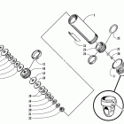 ZR 500 Задняя  подвеска, передний амортизатор