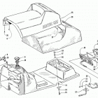 EXT 600 TRIPLE Gas tank, seat, taillight assembly