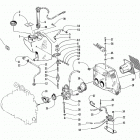 PANTHER 550 Карбюратор, топливный насос, масляный бак, и глушитель