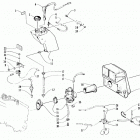 BEARCAT 340 Карбюратор, топливный насос, масляный бак, и глушитель