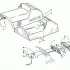 EXT 580 EFI Seat and taillight assemblies