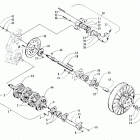 EXT 600 TOUR Вал приводной трака и тормоза