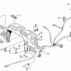 EXT 580 EFI Консоли, переключатели, электропроводка в сборе