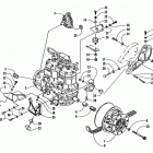 ZR 600 EFI Опора двигателя и вариатор