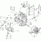 BEARCAT WIDE TRACK Опора двигателя и вариатор