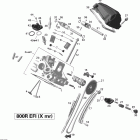 Outlander 800R EFI Xmr Головка цилиндров задняя часть