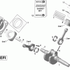 Outlander MAX 650EFI STD,  XT & XT-P Коленвал,поршень и цилиндр