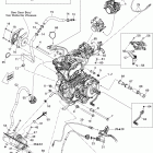 DS 450EFI STD Двигатель и крепление