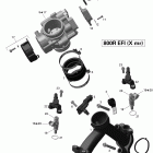 Outlander 800R EFI Xmr Коллектор воздухозаборника и корпус дросселя