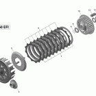 DS 450EFI STD Сцепление